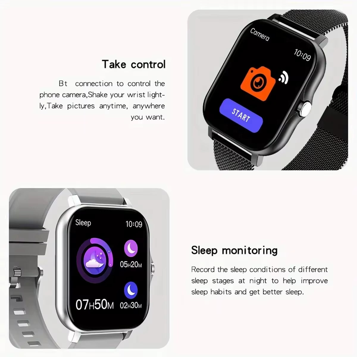 LAXASFIT Smart Watch for Men Women Gift Sports Fitness Watches Bluetooth Calls Digital Smartwatch Wristwatch